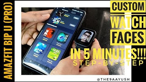 How to Install and Customize watch faces on Amazfit BipU PRO in Zepp App Easy STEP-BY-STEP(in hindi)