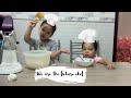 EASY WAFFLE MAKING BY BABY ARAB CHEF! معرض طبخ الاطفال