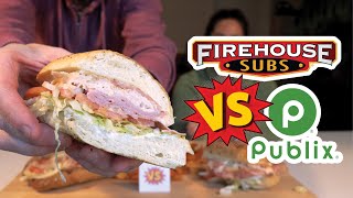 Firehouse Subs Everything Hook and Ladder vs. Publix Subs | Firehouse Subs Review by O-Town Review 8,023 views 3 years ago 7 minutes, 34 seconds