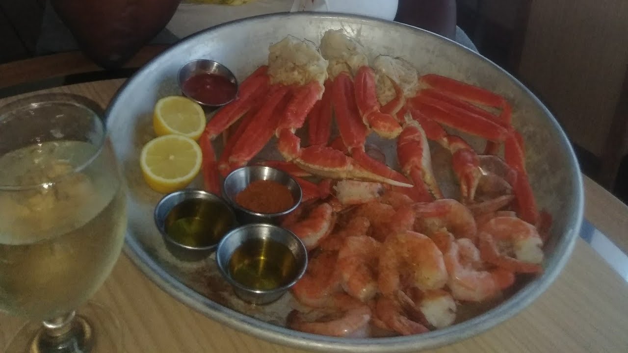 Eating crab legs and shrimp YouTube