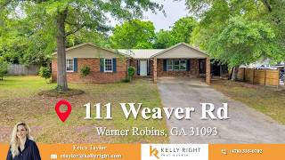 📍111 Weaver Rd, Warner Robins, GA, 3109 Listed by:Erica Taylor,KELLY RIGHT REAL ESTATE OF GEORGIA