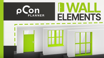 How to insert WINDOWS and DOORS in Your FLOOR PLAN | pCon.planner Tutorial