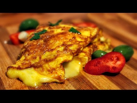 Omlette with cheese - Quick & Easy Recipe