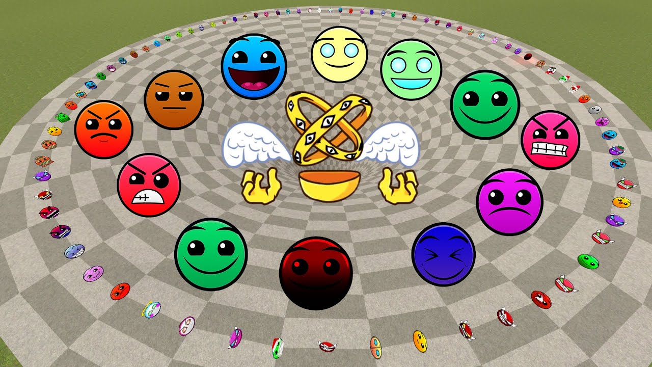 I Destroy all Geometry Dash and Lobotomy Dash in Funnel | Garry's Mod