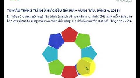 47. Trang trí Tô màu ngũ giác đều