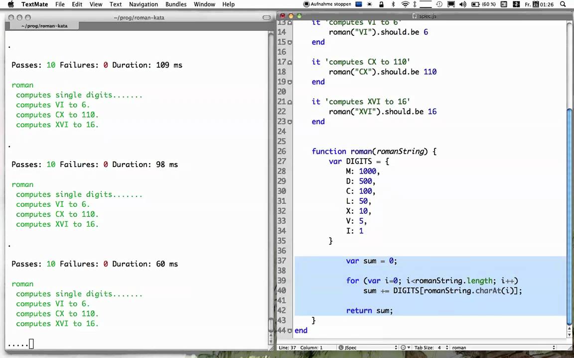 Roman Numerals Kata in JavaScript With CodersDojo - YouTube