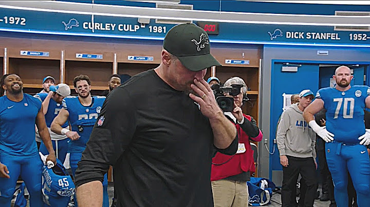Dan Campbell Gives Emotional Post Game Locker Room Speech