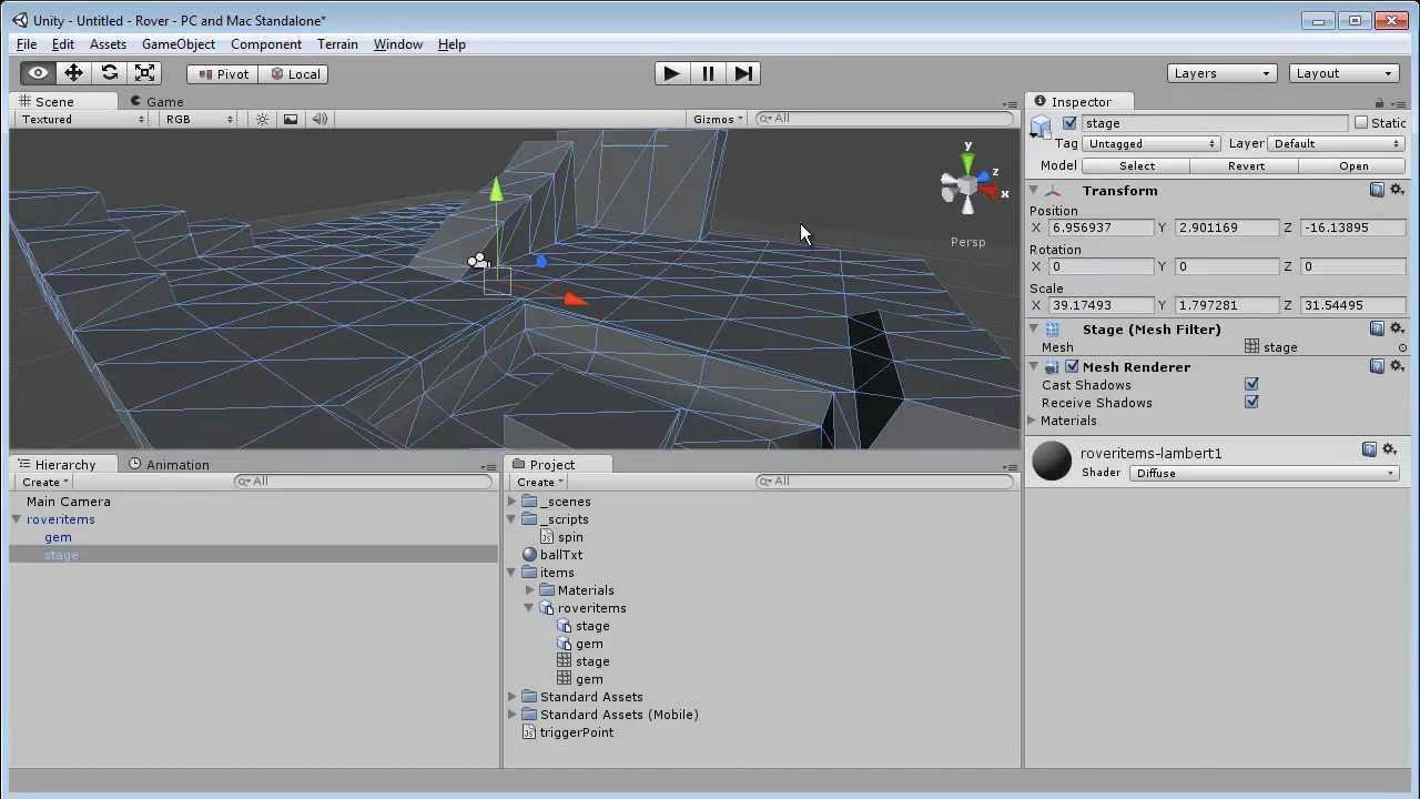 Unity 3D Rover Game Pt1 Camera Controls Prefab Destroy Objects And Unity 3d rover game pt1 camera controls prefab destroy objects and
