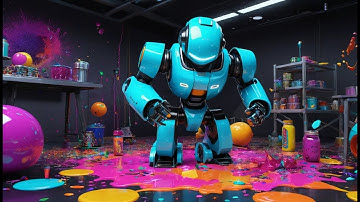 Five Little Robots on the Run | Robot Counting Song for Kids | Fun Nursery Rhyme for Toddlers