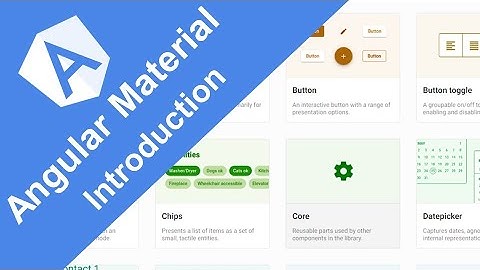 Angular Material - 1 - Introduction