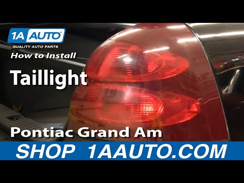 How to Replace Tail Light 04-08 Pontiac Grand Prix