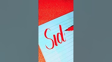 How to write sidra name in cursive #shortsfeed #trending