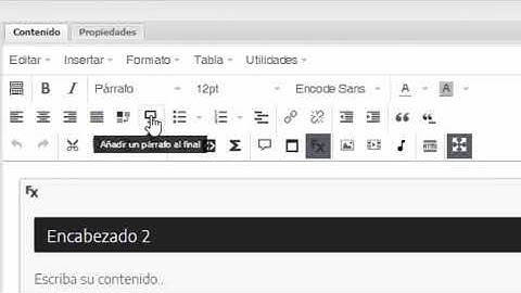 Crear un párrafo al final con eXeLearning