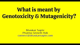 What is meant by Genotoxicity & Mutagenicity?