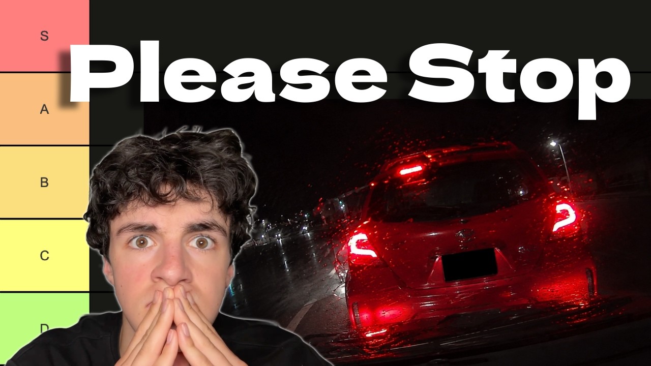 Ranking YOUR Car CRASHES (Tier List)