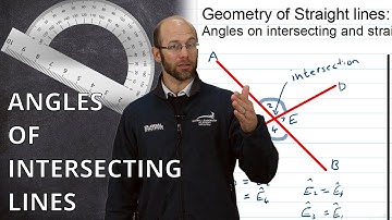 ANGLES of Intersection and Straight Lines - Geometry 101 - Grade 8