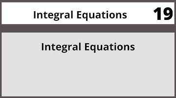 Fredholm Integral Equations in Hindi Urdu MTH471 LECTURE 19