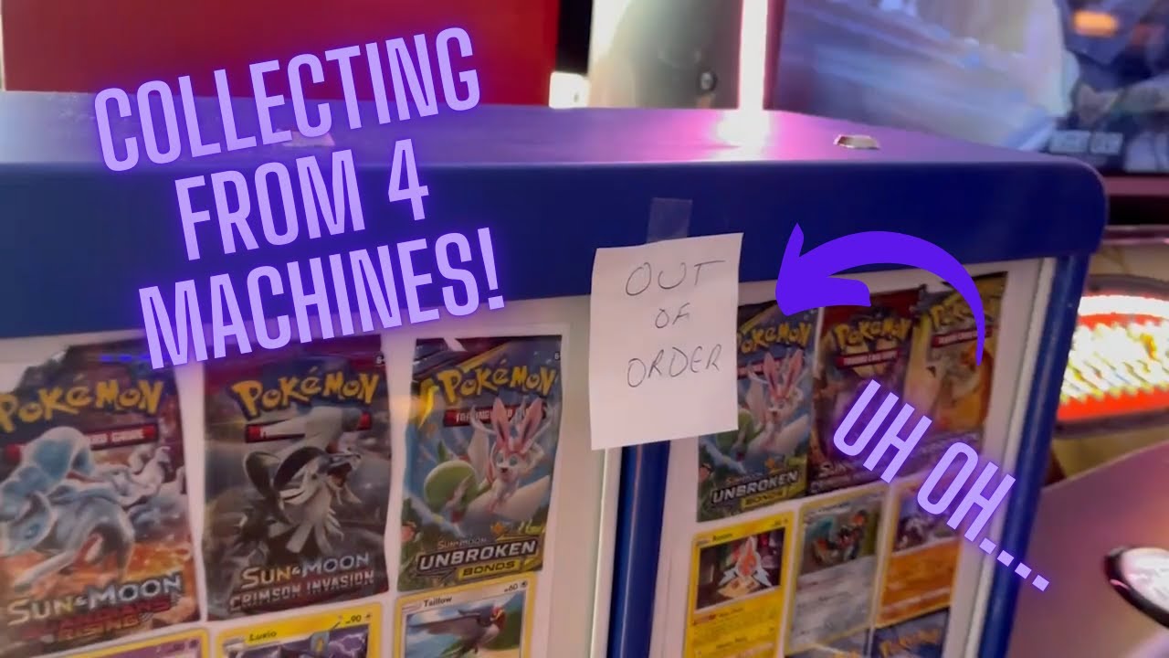 Collecting From 4 of My Bulk Vending Machines + Another Jam in the Pokemon Card Vending Machine