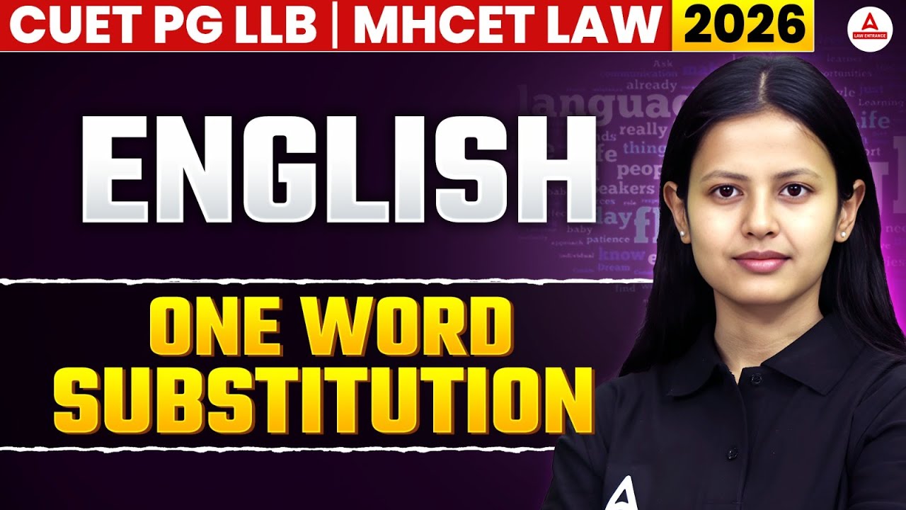 CUET LLB English Language | ONE WORD SUBSTITUTION for CUET PG LLB ...