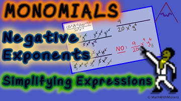 Monomials #5: Simplifying Expressions with Negative Exponents
