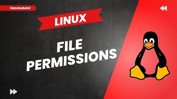Linux File Permissions |  Tamil | HarshaSelvi