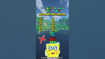 99% will LOSE! If I say you’re NAME, you are OUT! 😜❌👑 #brainteasers #spongebob #mindgames #viral
