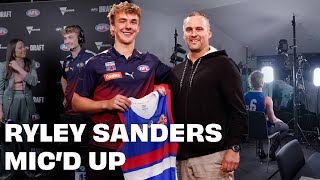 Inside the night of a TOP 10 AFL DRAFT PICK | RYLEY SANDERS MIC'D UP