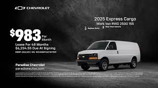 Chevrolet Express Cargo 10\/09\/2025 6265827