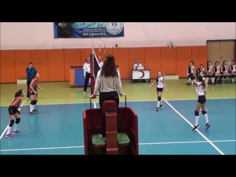 ILBANK A – GAZI IHTISAS A 1.Set Minik Kızlar Voleybol (mini volleyball) (05.03.17/Ankara)