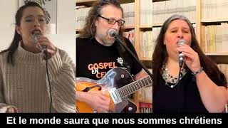 Video thumbnail of "TOUS UNIS DANS L'ESPRIT [avec paroles] - louange avec Pierre, Cécile & Gaëlle Alméras"