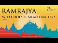 Ramrajya  what does it mean exactly