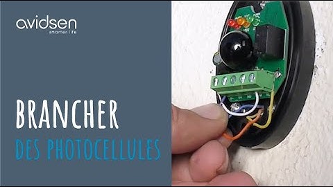 Comment brancher les photocellules pour 1 motorisation battante 24V Avidsen.
