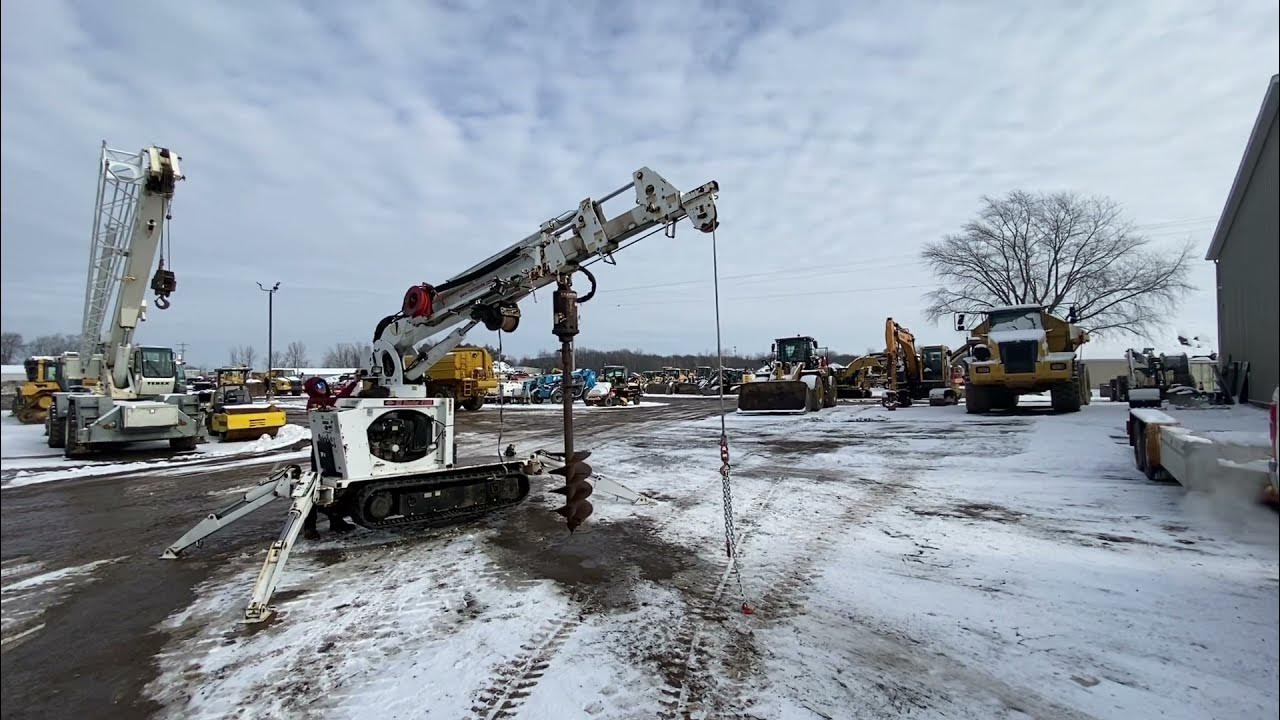 Ez Hauler 4100 digger Derrick with winch and crane boom YouTube