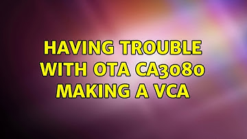 Having trouble with OTA CA3080 making a VCA