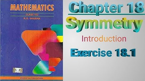 Class VII/ Chapter 18/ Symmetry/ Introduction/ Exercise 18.1/@M.SLifelearning
