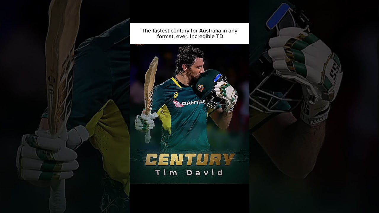 The fastest century for Australia in any format, ever. Incredible TD 