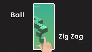 Play Ball Zig Zag 3D Game | Game screenshot 2