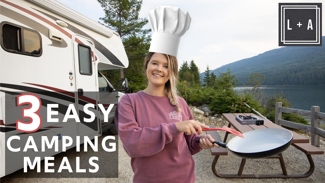3 Quick & Easy Camping Meals - What We Eat in a Day While RVing (Minimal Dishes!!)