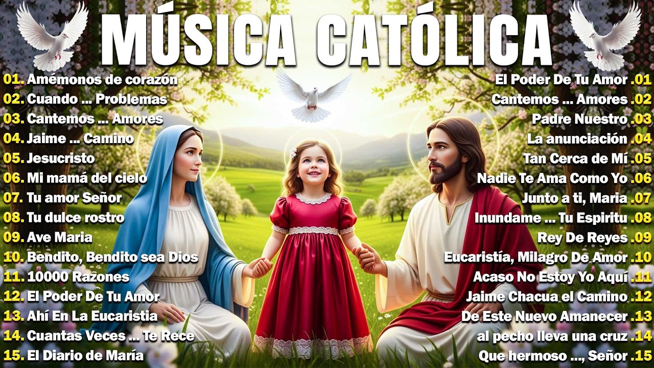 LAS CANCIONES CATÓLICAS NOS DAN FUERZAS DEL PODER DE DIOS 😇 ALABANZAS QUE QUITAN LA PREOCUPACIÓN