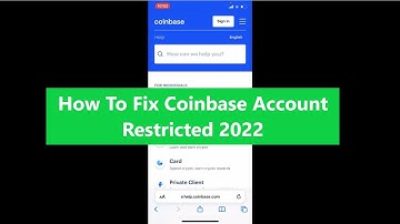 How To Fix Coinbase Account Restricted  2022