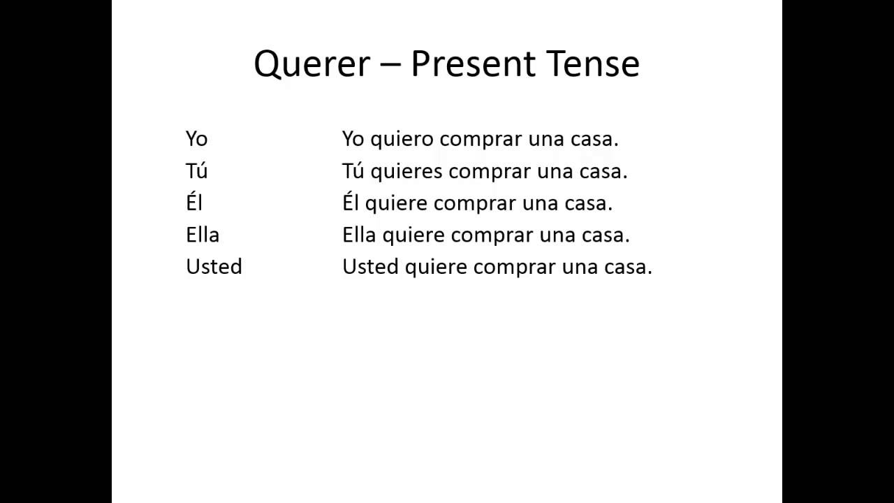 querer-present-tense-youtube