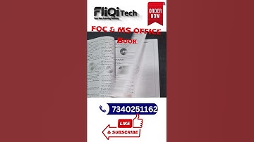 Computer Anudeshak FOC & MS OFFICE Book || Computer Instructor Notes