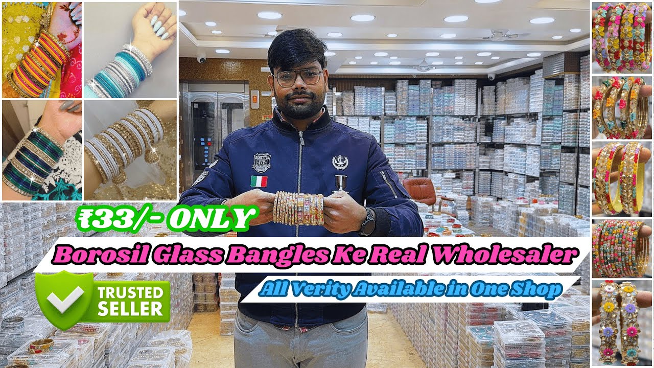 Latest Fancy Borosil Glass Bangles ke Sabse Bade Manufacturer | Butterfly and Flower shape Bangles