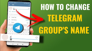 How To Change Telegram Group Name | English