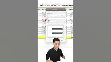Mẹo đánh stt tự động trong word, đơn giản hơn trong excel #excel #Hocexcel #xemngaymeohay #Tinhocvan