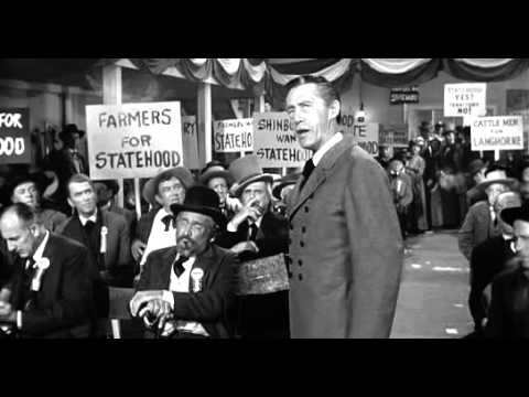 Cena da eleição (O Homem que Matou o Facínora, 1962)