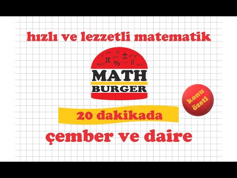 20 DAKİKADA ÇEMBER VE DAİRE / KONU ÖZETİ / TEKRAR