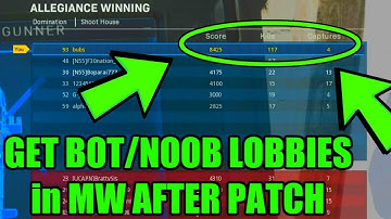 NEW MODERN WARFARE BOT LOBBY! MW NOOB LOBBIES! MODERN WARFARE REVERSE BOOSTING! MW REVERSE BOOSTING!