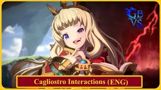 Granblue Fantasy Versus Rising Cagliostro Interactions (English)