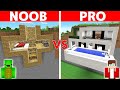 Minecraft noob vs pro  la maison sur la falaise la plus sure challenge